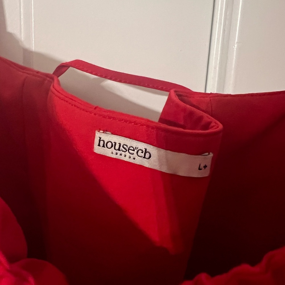 House of CB Red Midi Corset Dress - Picture 8 of 9